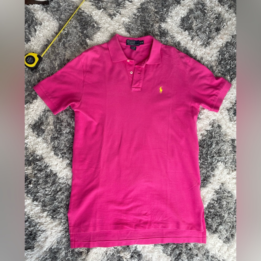 Ralph Lauren Men's Vibrant Pink Polo Shirt